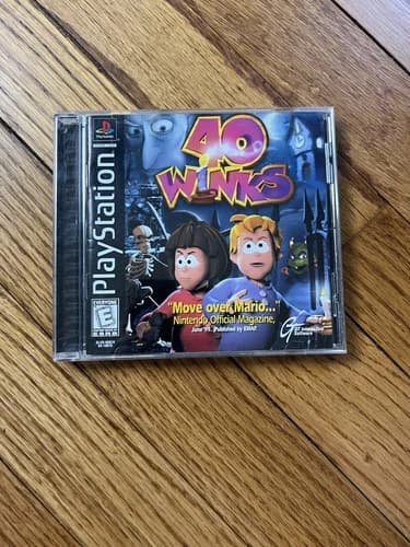 40 Winks (Sony PlayStation 1, 1999) CIB PS1