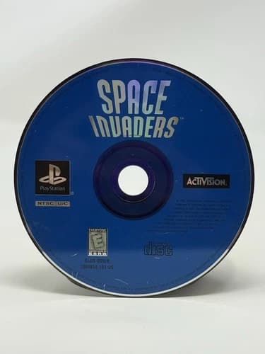 Refurbished Space Invaders PS1 PlayStation 1 Tested Scratch-Less Disc Only