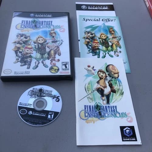 Final Fantasy: Crystal Chronicles Nintendo GameCube CIB Complete 100%