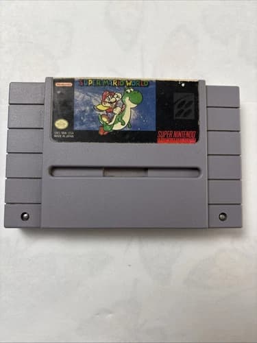 Super Mario World SNES Super Nintendo Game Cartridge (Game ONLY)