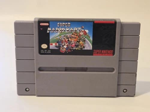 Super Mario Kart ( Super Nintendo SNES ) Authentic Video Game Cartridge Only