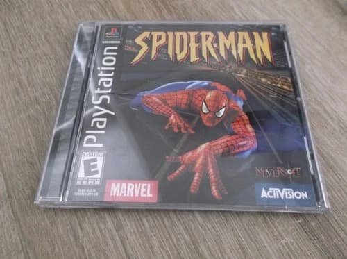 Spider-Man (Sony PlayStation 1, PS1) - Complete w/Registration card Black Label