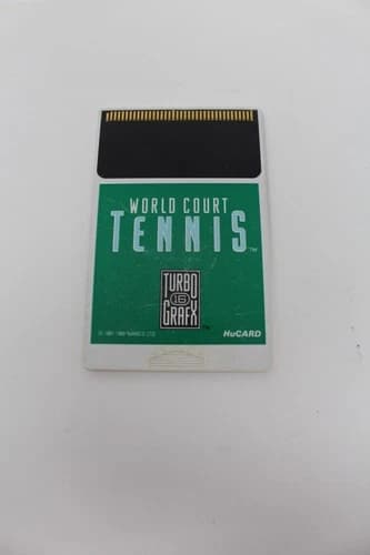 TurboGrafx-16 HuCard World Court Tennis HuCard Only Tested Working