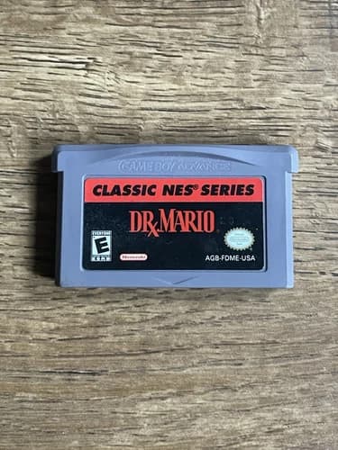 Dr. Mario Classic NES Series GBA Nintendo Gameboy Advance Authentic Cart Only