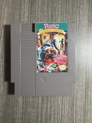 Panic Restaurant Nintendo NES 1992 Cart, Authentic, Tested Working