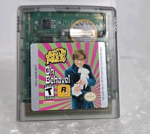 Austin Powers: Oh, Behave! Nintendo Game Boy Color 2000 GBC New Battery Tested
