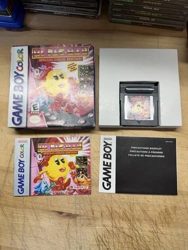 Ms. Pac-Man Special Color Edition (Nintendo Game Boy Color) CIB Complete in Box