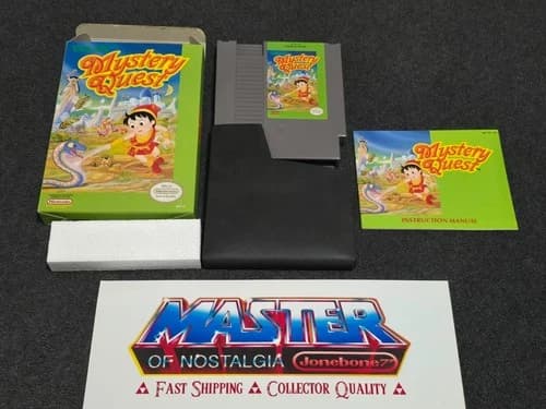 NES Nintendo MYSTERY QUEST Complete CIB Box Game Rare Taxan
