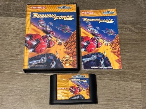 Burning Force Sega Genesis Complete CIB Cleaned Tested Authentic Very Good Shape