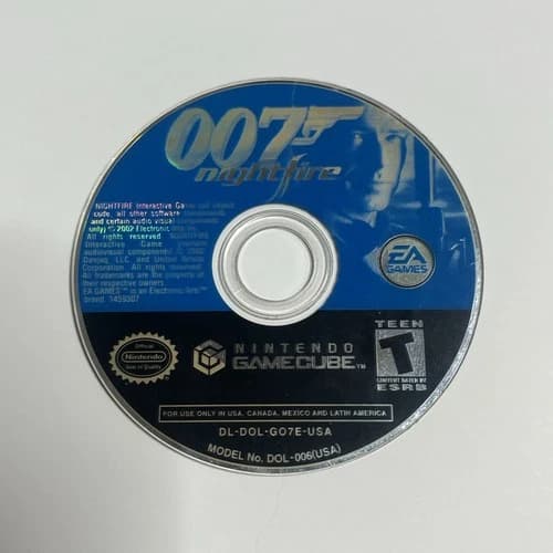 007 Nightfire James Bond Nintendo Gamecube Disc Only Tested