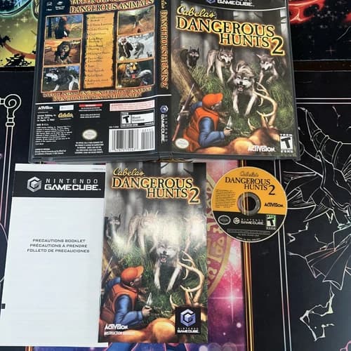 Cabela's Dangerous Hunts 2 Black Label GameCube Complete CIB TESTED