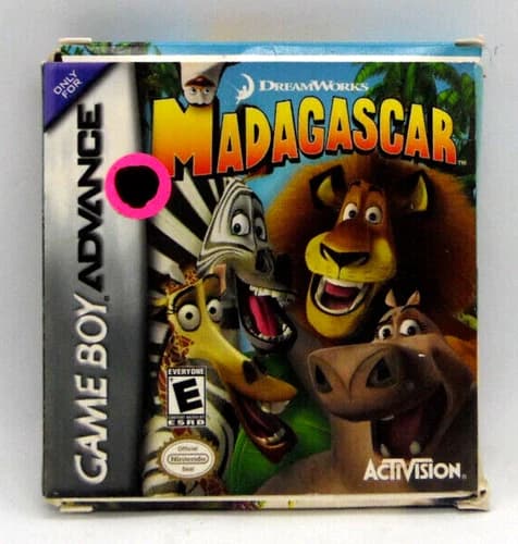 Madagascar Game Boy Advance GBA Complete in Box CIB Authentic
