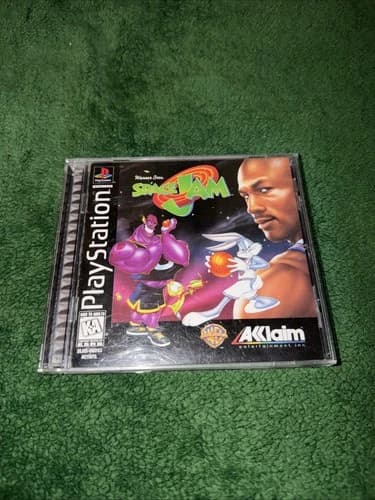 Space Jam (Sony PlayStation 1 PS1, 1997) COMPLETE CIB Tested & Cleaned +Reg. Cd!