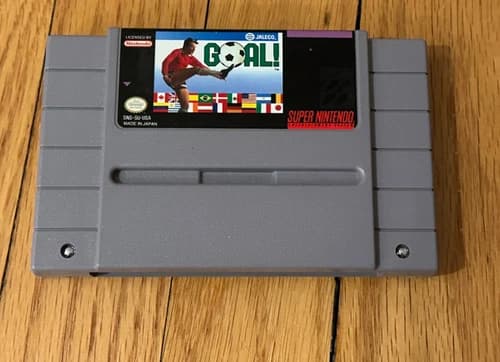 GOAL! - Super Nintendo (Authentic) SNES Game Cart Only Tested & Working