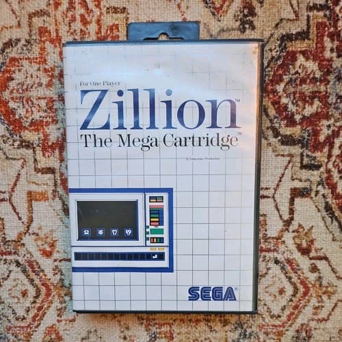 Sega Master System Zillion The Mega Cartridge Complete