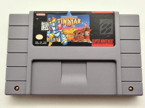 Tin Star (Super Nintendo SNES, 1994) *Cart Only* Authentic Cleaned Tested Saves!