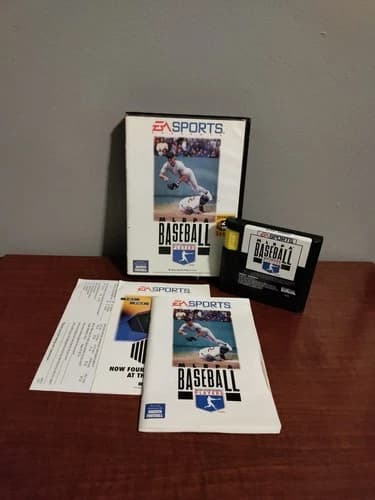 MLBPA Baseball (Sega Genesis, 1994) Complete CIB w/ Manual Tested Works