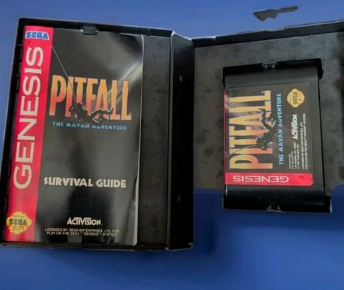 Pitfall: The Mayan Adventure (Sega Genesis, 1994) Complete W/ Manual CIB Tested