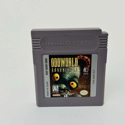 Vintage Nintendo GameBoy OddWorld Adventures Video Game Cartridge Only Working
