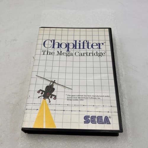 Choplifter (Sega Master System, 1986) Complete With Manual Tested (009)