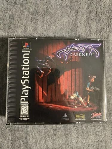 Heart Of Darkness PS1 Sony PlayStation 1 CIB Complete In Box Black Label TESTED