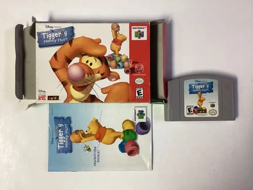 Tiggers Honey Hunt- N64 Complete TESTED CIB