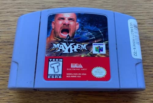 WCW Mayhem (Nintendo 64, 1999) N64 Cartridge Only - Tested and Works
