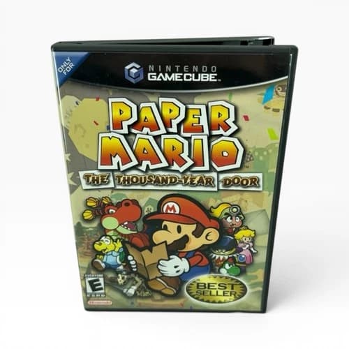 Paper Mario The Thousand-Year Door (Nintendo GameCube, 2004) Complete CIB Tested