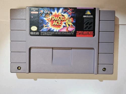 Space Ace SNES (Super Nintendo Entertainment System) Tested Cartridge Only 1992