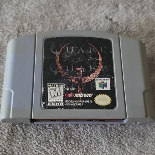 Midway Quake for Nintendo 64 N64 Game Pak Cartridge - M Rated, NTSC-U/C
