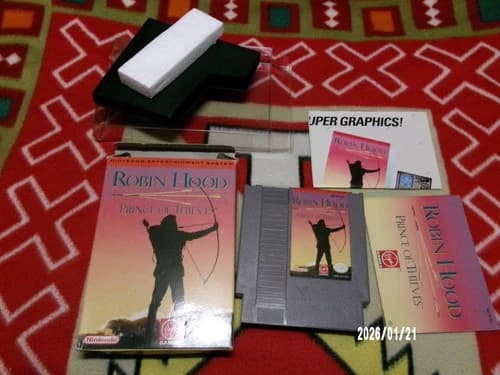 #795 Robin Hood: Prince of Thieves Nintendo NES in Box w Manual CIB Works