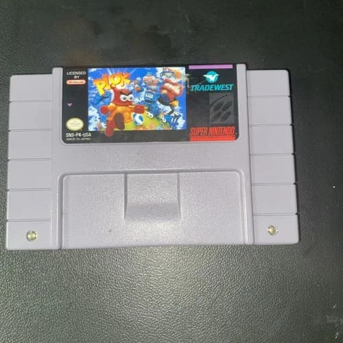 Plok (Super Nintendo Entertainment System SNES, 1993) Cartridge Only -