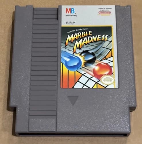 Nintendo NES Marble Madness (Cleaned, Tested & Working)