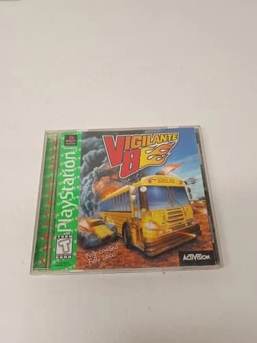 Vigilante 8 (Greatest Hits 1998), Sony PlayStation 1 (PS1), CIB, Tested, Cleaned