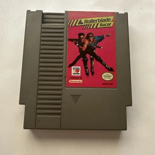 Rollerblade Racer Nintendo NES Game Cart, 1993 Edition