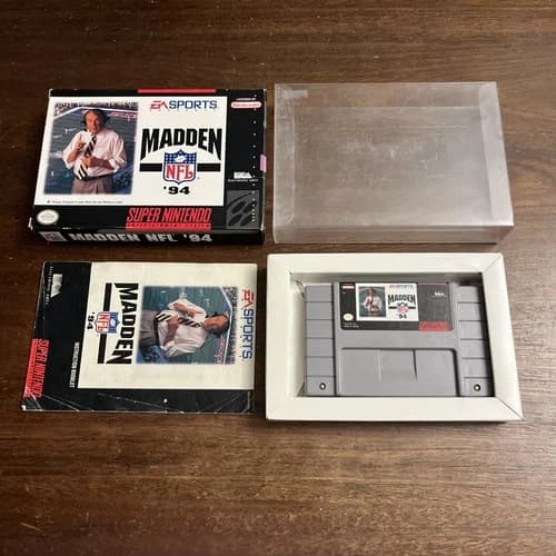 Madden NFL 94 (Super Nintendo SNES) - Complete - Tested - Authentic