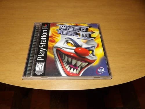 Twisted Metal III 3 (Sony PlayStation 1 PS1, 1998) Black Label CIB with Reg Card