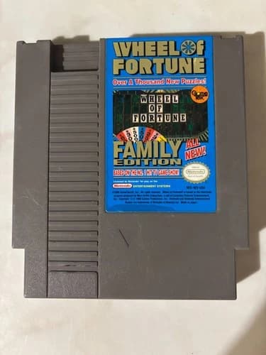 Nintendo NES Wheel of Fortune Family Edition (Cleaned, Tested & Working)