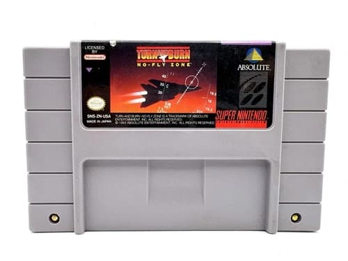 SNES Turn and Burn: No-Fly Zone (Super Nintendo, 1994) Cartridge Only