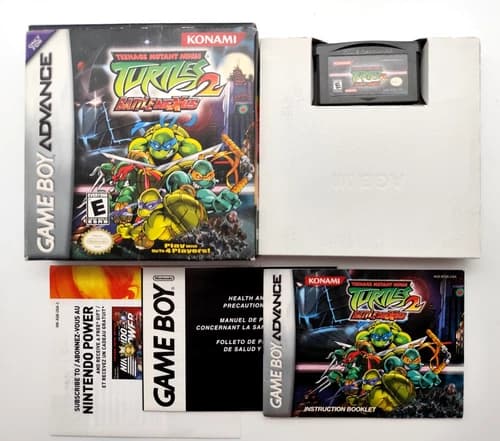 TMNT Turtles 2: Battle Nexus (GameBoy Advance GBA, 2004) COMPLETE CIB Authentic!