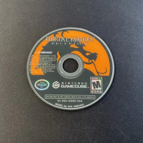 Mortal Kombat: Deception (Nintendo GameCube, 2005) Disc Only TESTED