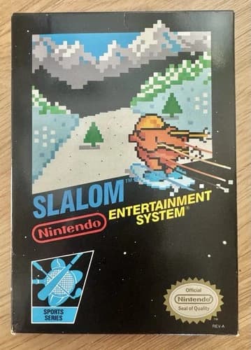 Slalom for Nintendo NES *Complete in Box* Black Box