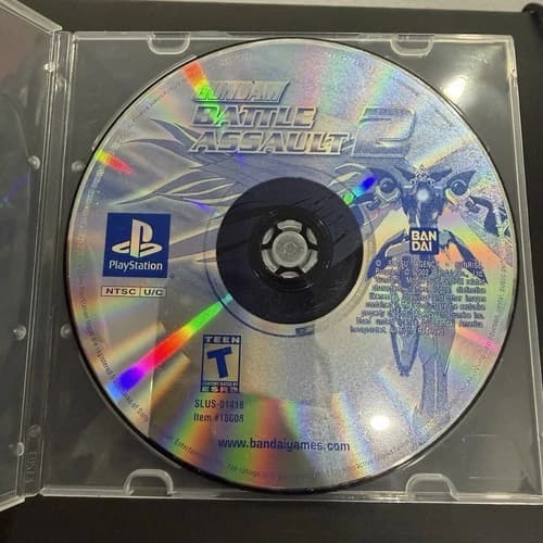 Gundam Battle Assault 2 (Sony PlayStation, PS1) Disc Only TESTED Resurfaced