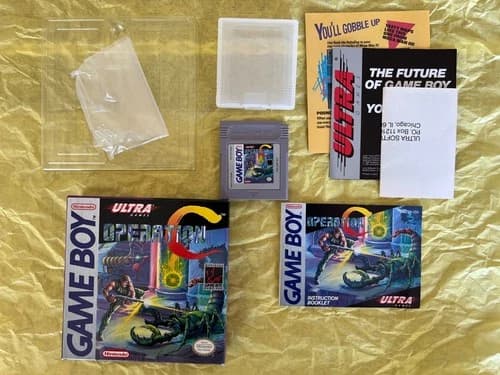 Operation C (Nintendo Game Boy GB) CIB Complete w Box Manual Inserts Contra