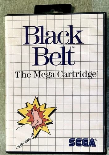 Black Belt Sega Master System Complete Tested/Working