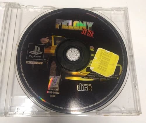 Felony 11-79 PS1 PlayStation 1 PSX Disc only
