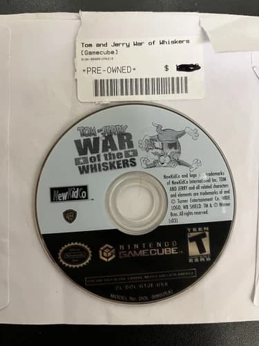Tom and Jerry in War of the Whiskers (Nintendo GameCube, 2003) Disc Only Tested
