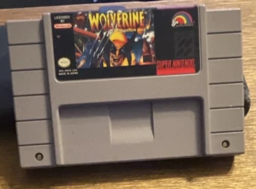 LJN Wolverine: Adamantium Rage Super NES SNES Game Cartridge