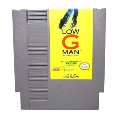 Low G Man (Nintendo NES, 1990) Authentic ~ Cartridge Only ~ Tested & Working!