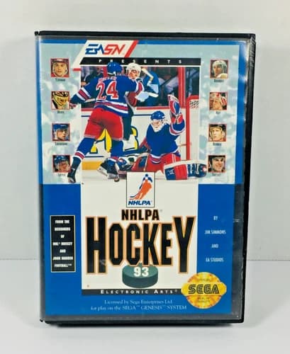 NHLPA Hockey '93 Sega Genesis Complete in Box CIB EA Sports Game